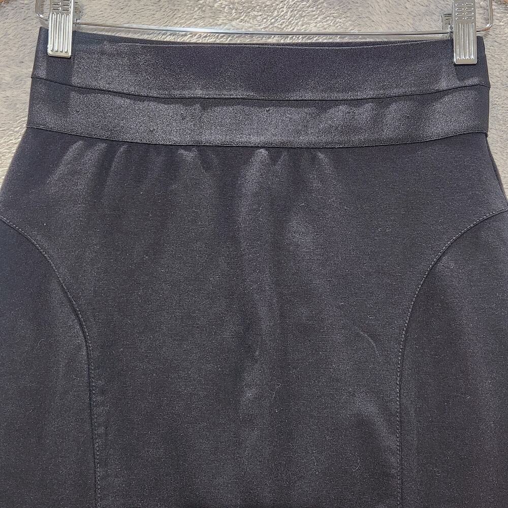 Max Studio Womens Black Pencil Mini Skirt Size Small Y2K 90s Stretch Feminine - Picture 2 of 9